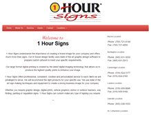 Tablet Screenshot of 1-hour-signs.ca